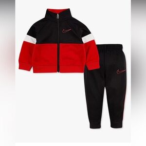 Nike Baby/Toddler 2-Piece Tricot Tracksuit - Black/University Red